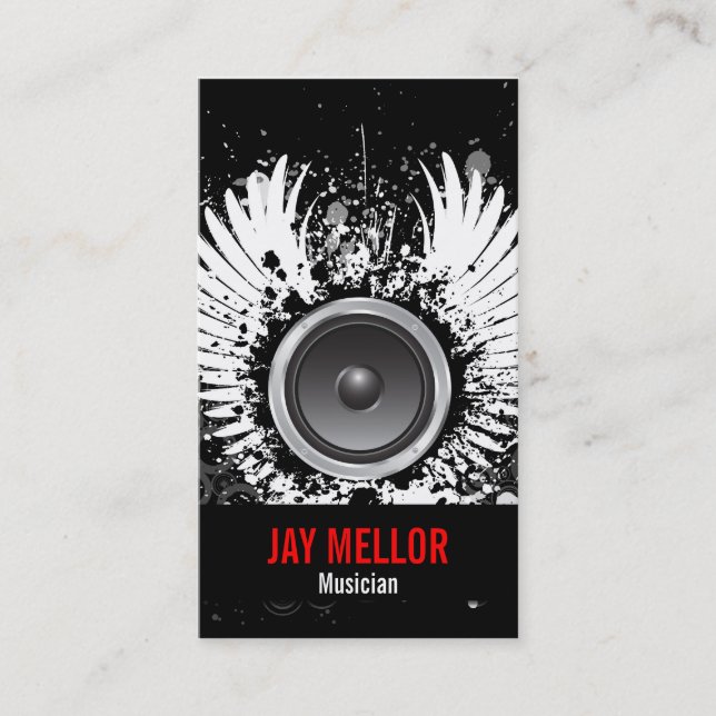 Cartão de indústria musical do Grunge (Frente)