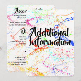 Cartão de Informação Adicional Manchado