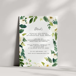 Cartão de Informação Convidado Alabaster