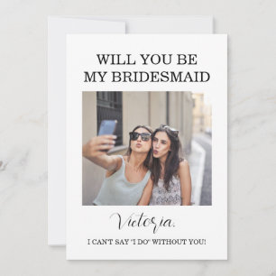 Cartão de Informação de Bridesmaid da Floresta Woo