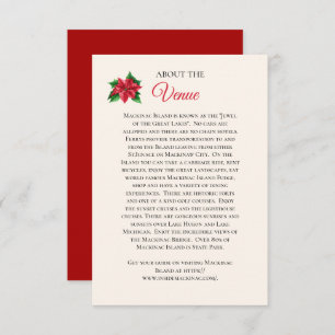 Cartão de Informação de Local de Casamento da Ilha