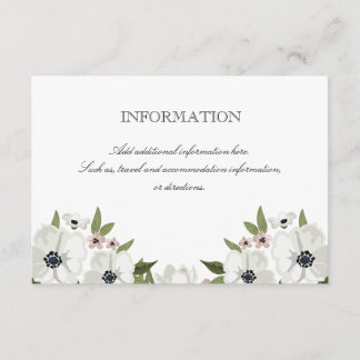 Cartão de informação flexível e agradável