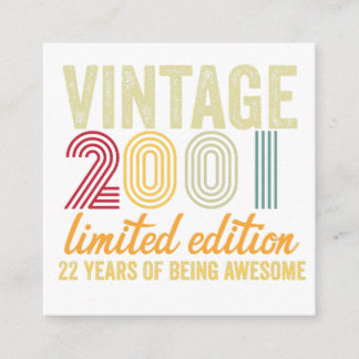 Cartão De Informações 22º aniversário
