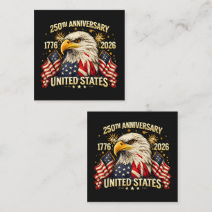 Cartão De Informações 250º Aniversário dos Estados Unidos 1776-2026