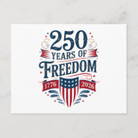 250 Anos de Liberdade 1776 2026 4 de Julho 250º An