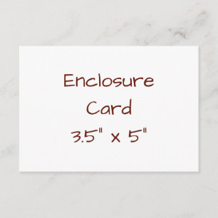 Cartão De Informações 3,5" x 5"