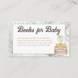 Cartão De Informações A Aventura Por Aquarela Aguarda Livros Para Bebê.