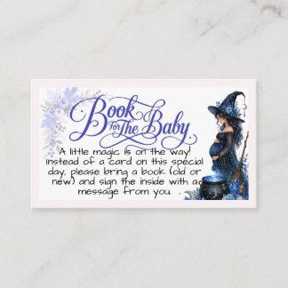 Cartão De Informações A Baby is Brewing blue Halloween Baby Shower