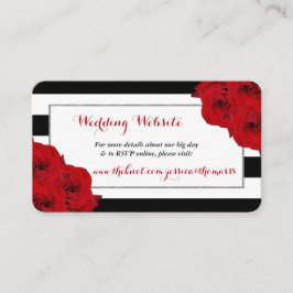 Cartão De Informações A Coleção de Casamentos de Luxo Moderno-Chic - Ros