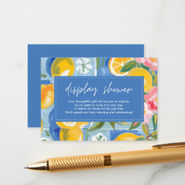 Cartão De Informações A dolce vita  limão Exposição de chá de panela noi