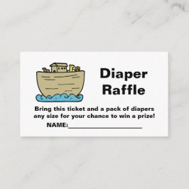 Cartão De Informações A Fralda de Chá de fraldas de Arte de Noah Raffle