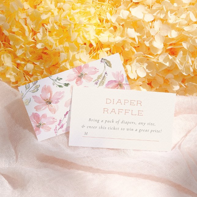 Cartão De Informações A Fralda Floral da Nossa Pequena Pumpkin Raffle (Criador carregado)