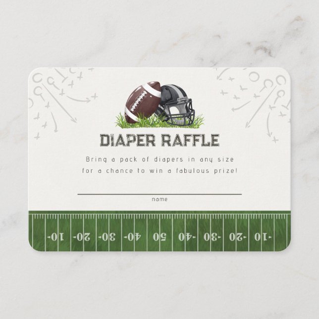 Cartão De Informações A Fralda Raffle - Pequena estrela (Frente)