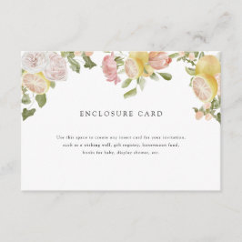 Cartão De Informações A Grande Escolha | Cítrico | Floral Rosa 