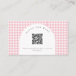 Cartão De Informações A Little Duckling is on the Way Bow Baby Shower 