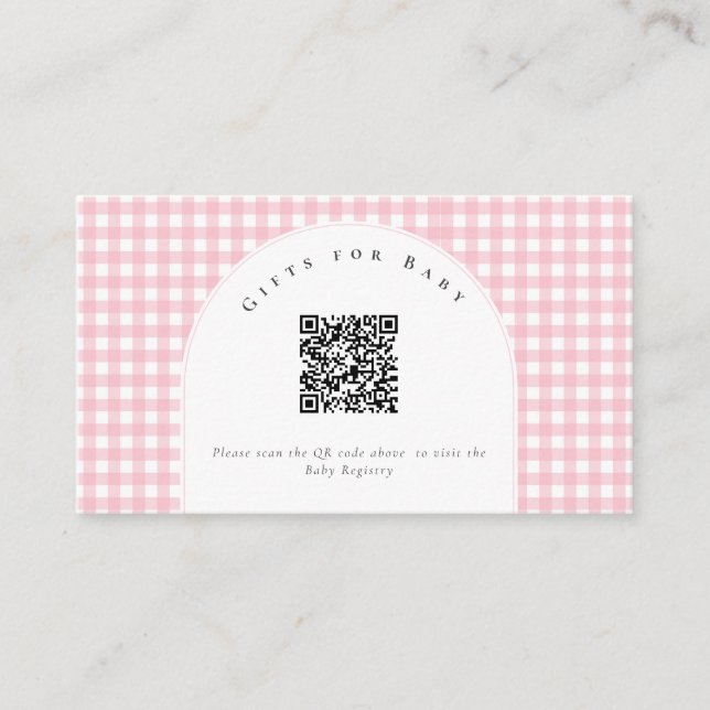 Cartão De Informações A Little Duckling is on the Way Bow Baby Shower  (Frente)