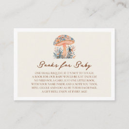 Cartão De Informações A Little Fun Guy Mushroom Fall Baby Shower 