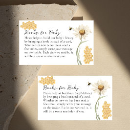 Cartão De Informações A Little Honey Bee Books For Baby Shower Request