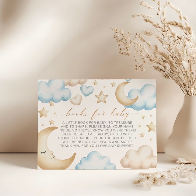 Cartão De Informações A little piece of heaven baby shower book request (a piece of heaven baby shower books for baby card)