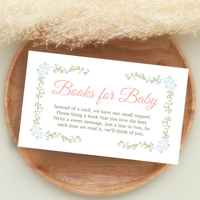 Cartão De Informações A Little Wildflower Baby Shower Books for Baby (Wildflower Baby Shower Books for Baby)