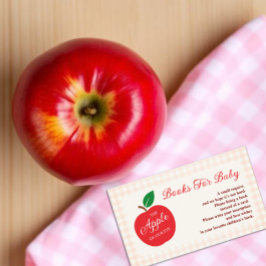 Cartão De Informações A Maçã De Nossos Livros De Olho Para Bebê