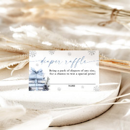 Cartão De Informações A New Chapter Begins Baby Shower, Diaper Raffle