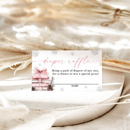 Cartão De Informações A New Chapter Begins Baby Shower, Diaper Raffle