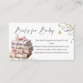 Cartão De Informações A New Chapter Begins Book Baby Shower