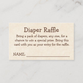 Cartão De Informações A New Chapter Begins - Diaper Raffle