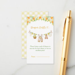 Cartão De Informações A Sweet Little One Lemon Citrus Floral Baby Shower