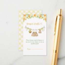 Cartão De Informações A Sweet Little One Lemon Citrus Floral Baby Shower