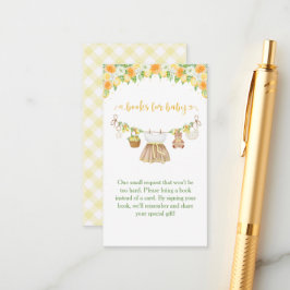 Cartão De Informações A Sweet Little One Lemon Citrus Floral Baby Shower