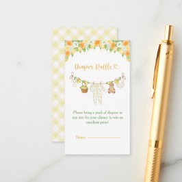 Cartão De Informações A Sweet Little One Lemon Citrus Floral Baby Shower