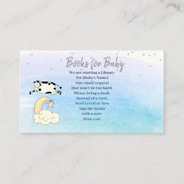 Cartão De Informações A Vaca Saltou Sobre Os Meninos Da Lua Trazer Um Li