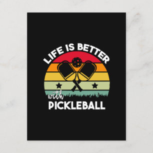 Cartão De Informações A vida é melhor com Pickleball