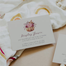 Abóbora de outono e flores silvestres queda Chá