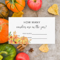 Abóbora Floral adivinha quantos doces