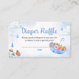 Cartão De Informações Abril Chás Trazem Flores Fralda Raffle