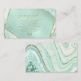 Cartão De Informações Abstrato Agate Wishing well V1 Mint ID827