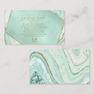 Cartão De Informações Abstrato Agate Wishing well V3 Mint ID827