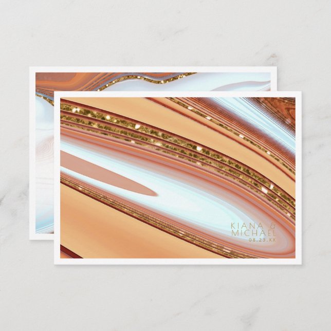 Cartão De Informações Abstrato Glitter Strata Detalhes do SW ID903 (Frente/Verso)