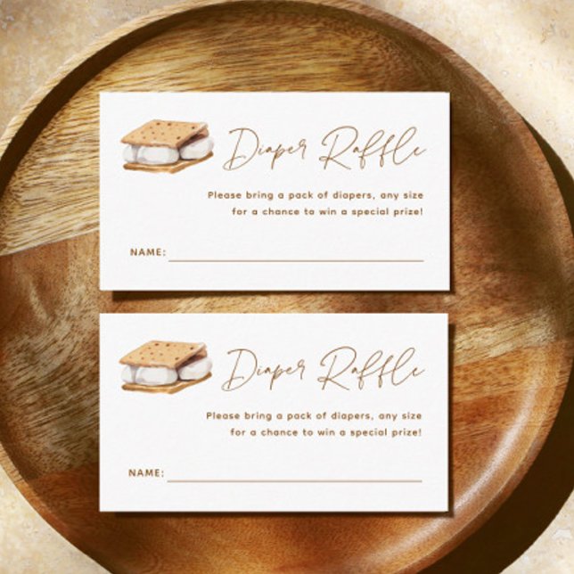 Cartão De Informações Acampamento de Fralda Chá de fraldas Mais Divertid (Criador carregado)