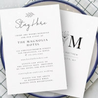Acomodação de Casamento de Folhagem Minimalista Mo