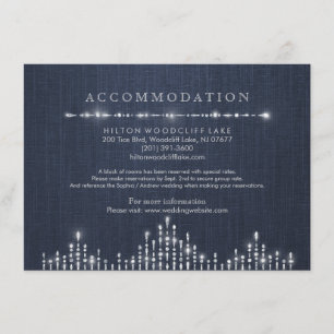 Cartão De Informações Acomodação de casamento vintage art déco prateado
