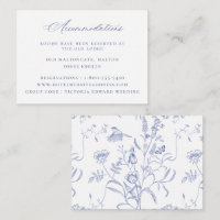 Acomodações de Casamento Floral Azul Regência