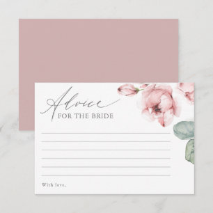 Cartão De Informações Aconselhamento da Flor Rosa Dusty para a Placa Bri