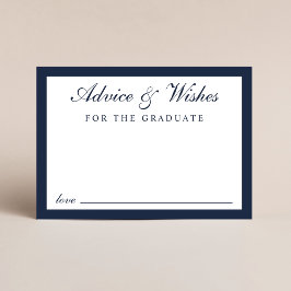 Cartão De Informações Aconselhamento de Script Elegante Deseja Graduação