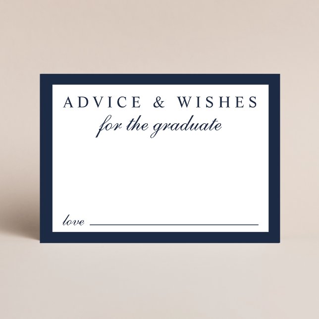 Cartão De Informações Aconselhamento Elegante Para A Graduação Dourada A (Criador carregado)