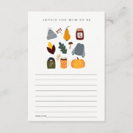 Cartão De Informações Aconselhamento Essencial De Outono Quente Para Chá