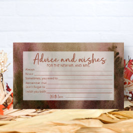 Cartão De Informações Aconselhamento Florestal de Outono e Chá de panela